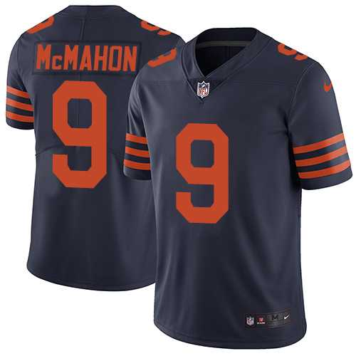 Nike Chicago Bears #9 Jim McMahon Navy Blue Alternate NFL Vapor Untouchable Limited Jersey,We sell and wholesale Nike Chicago Bears #9 Jim McMahon Navy Blue Alternate NFL Vapor Untouchable Limited Jersey on line form chian!